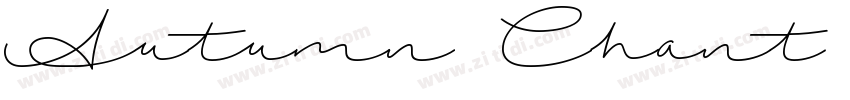 Autumn Chant_pugua字体转换